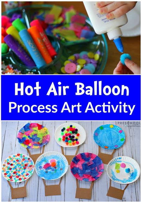 Hot Air Balloon Art Activity - Preschool Inspirations