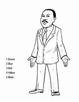 Martin Luther King Jr Coloring Pages Free Printable PDF sketch template