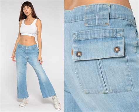Levi Bell Bottom Jeans 70s Flare Jeans Orange Tab Levis | Shop Exile ...