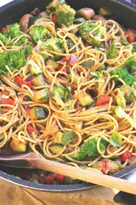 Healthy Pasta Primavera (Gluten Free, Vegan) | Recipe | Healthy pastas ...