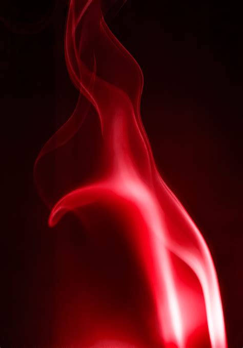 Red Smoke Abstract | Photographic Wall Art