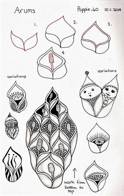 zentangle tulip patterns - Yahoo Image Search Results | Zentangle ...