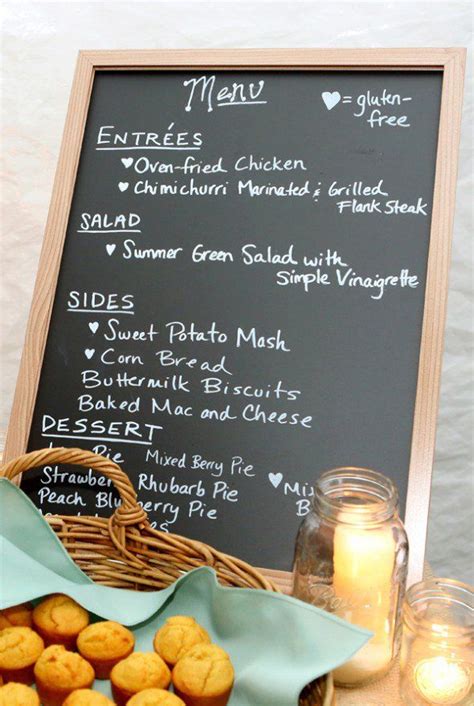 Wedding Menu Ideas - Rustic Wedding Chic | Wedding food menu, Rustic wedding foods, Wedding food