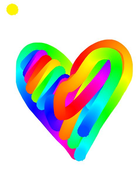 Rainbow Heart Clip Art - ClipArt Best