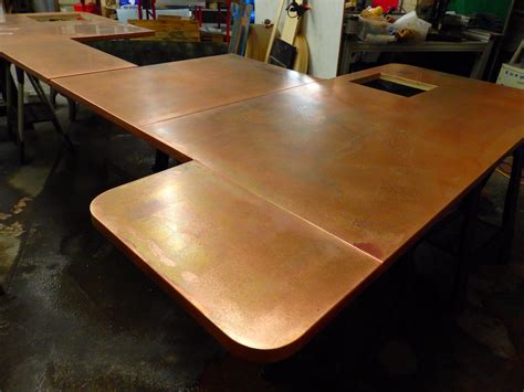 74 - Large Aged Copper Copper Kitchen Island Unit, 5m x 2m… | Flickr