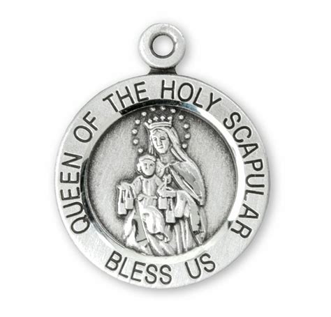 Sterling Silver Holy Scapular Medal - Buy Religious Catholic Store