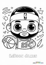 LeBron James  Coloring Pages For Kids Free Print Or Download sketch template