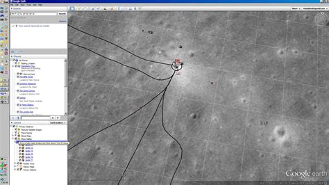 How to look at the moon on google earth