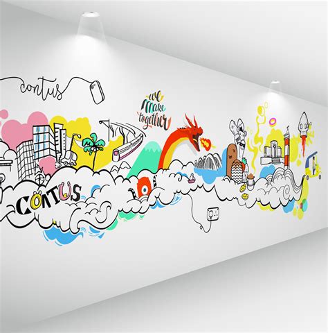 Doodle art in wall: Bộ sưu tập tranh tường sáng tạo để trang trí nhà ...