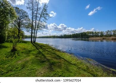 Recreation Camping Area By Blue Lake Stock Photo 1395627014 | Shutterstock