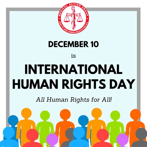 DECEMBER 10 IS INTERNATIONAL HUMAN RIGHTS DAY - Medical Action Group