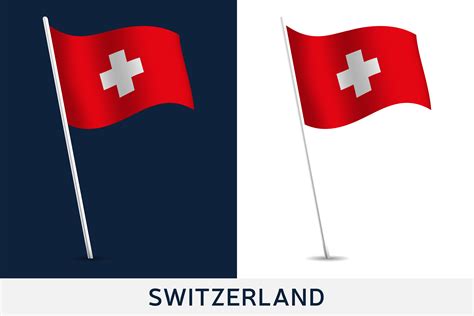 Switzerland vector flag 1834397 Vector Art at Vecteezy