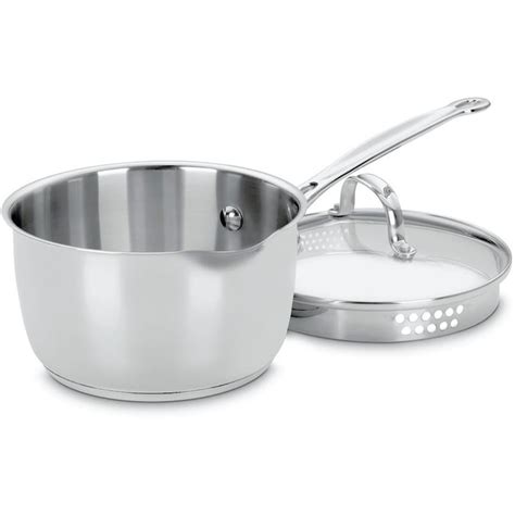 Cuisinart Chef's Classic 8-in Stainless Steel Cooking Pan with Lid(s ...