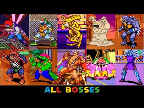 Teenage Mutant Ninja Turtles: Turtles In Time (Arcade) [All Bosses ...