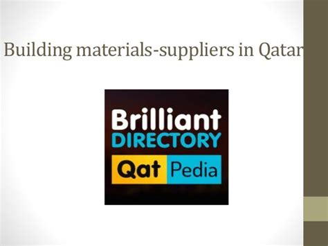 Building materials suppliers in qatar