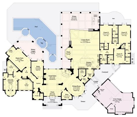 Brighton House Plan | Luxury floor plans, Tuscan house, Tuscan home plans