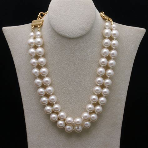 Carolee Double Strand Imitation Pearls Necklace – World of Eccentricity & Charm