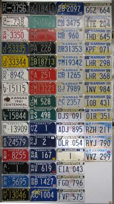 Kansas License Plate History