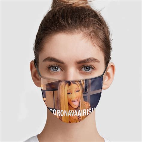 Cardi B - Coronavaairis Face Mask | Allbluetees.com