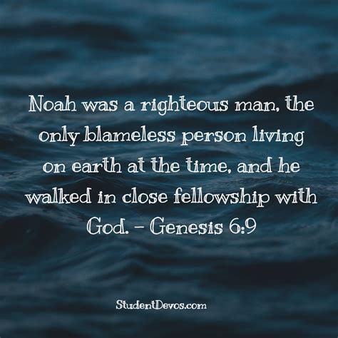 Daily Bible Verse and Devotion – Genesis 6:9 – The Z