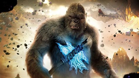 #8.3091, King Kong, Axe, Godzilla vs. Kong, Movie, 2021, 4K Wallpaper