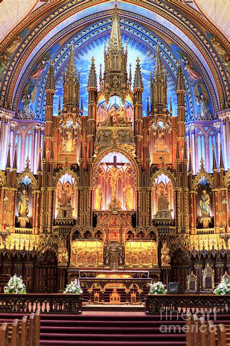 Notre Dame Interior Montreal Photograph by John Rizzuto