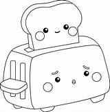 Toast Coloring Pages sketch template