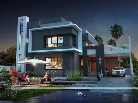 Exterior Modern Style Modern Villa Design – BESTHOMISH