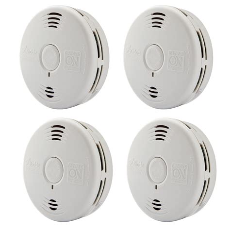 Kidde Smoke & Carbon Monoxide Detector Combo, 10-Year Battery, Replacement Alert, 4 Pack 4 packs ...