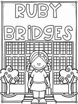 Ruby Bridges Coloring Pages For Kids sketch template