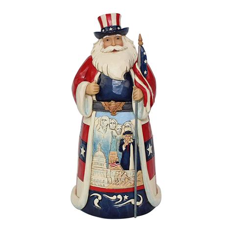 Enesco Jim Shore Heartwood Creek America Santa Around The World Figurine, 7.1", Multicolor | Jim ...