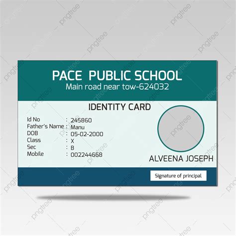 School Id Card Design Template Download on Pngtree