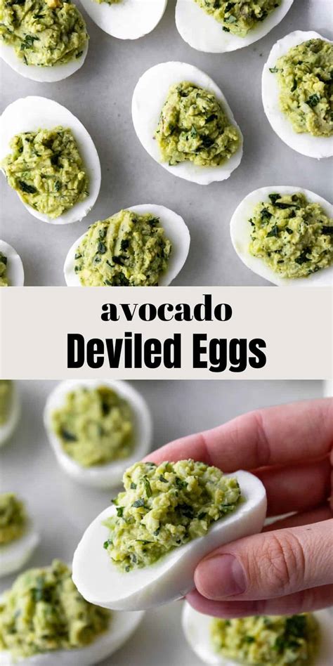 Avocado Deviled Eggs - Coco and Camellia