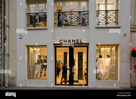 Facade of a Chanel store, shop, in Paris, France Stock Photo - Alamy