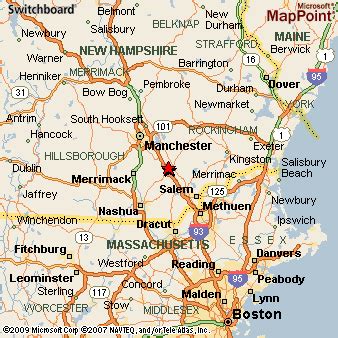 Derry, New Hampshire Area Map & More