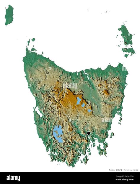 Tasmania on map Cut Out Stock Images & Pictures - Alamy