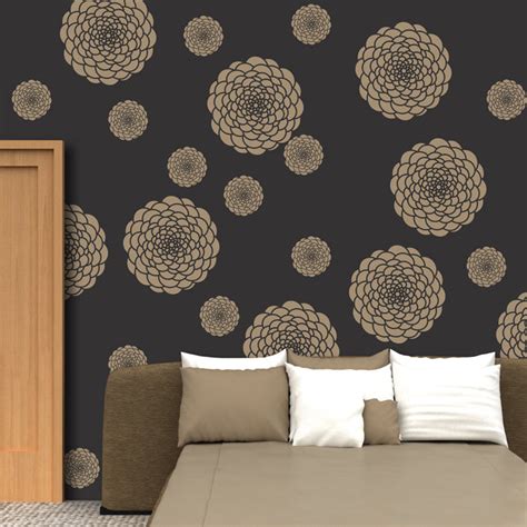 Flower pattern for stencilling & decorative painting, FS-18 | Reusable Wall painting Stencils