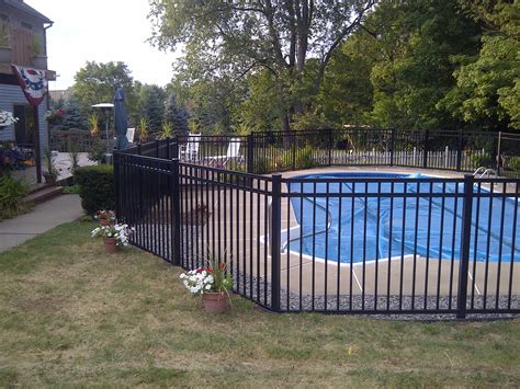 Regis Aluminum Fence Secures NY Pool - Poly Enterprises Fencing Decking & Railing