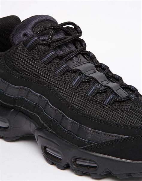 Nike Leather Air Max 95 Trainers 609048-092 in Black for Men - Lyst