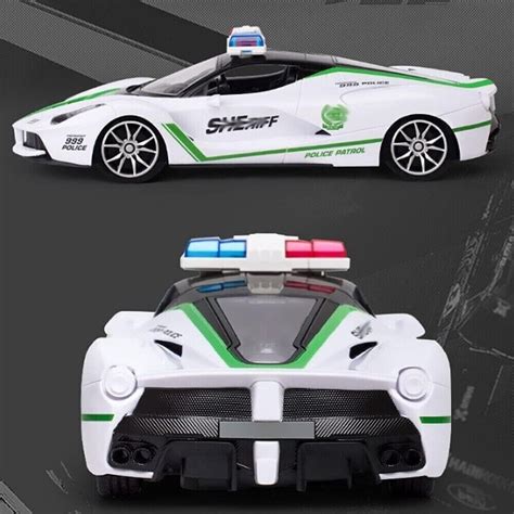 Remote Control Police Car High Speed RC Cars 1:16 Fast Racing Kids Toy ...