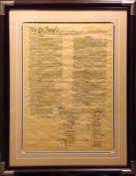 The Constitution of the United States of America Framed (Large ...