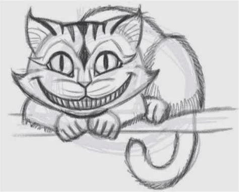 How to Draw the Cheshire Cat Easily