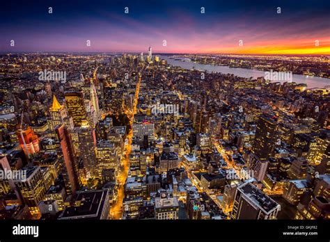 Top view of New York City Stock Photo - Alamy