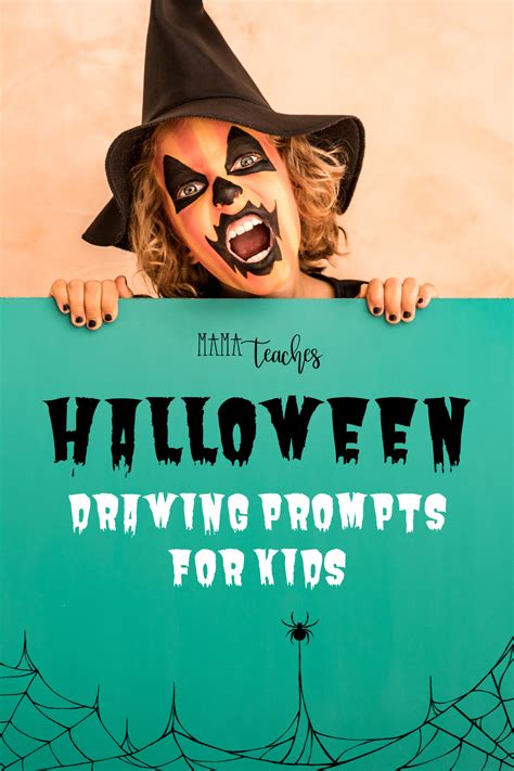 Halloween Drawing Prompts for Kids - Mama Teaches