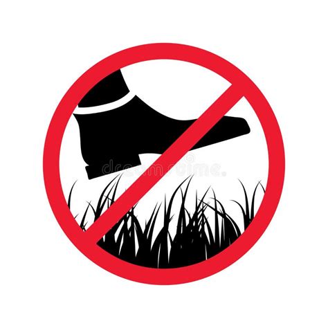 Keep Off Grass Sign Stock Illustrations – 48 Keep Off Grass Sign Stock ...