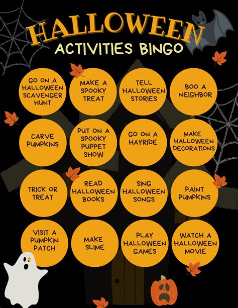 Halloween Activities Bingo — Play Beyond The Lines