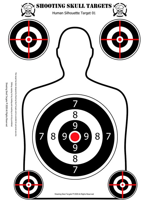 Human Printable Shooting Targets