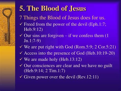 PPT - 5 . The Blood of Jesus PowerPoint Presentation, free download - ID:2991193