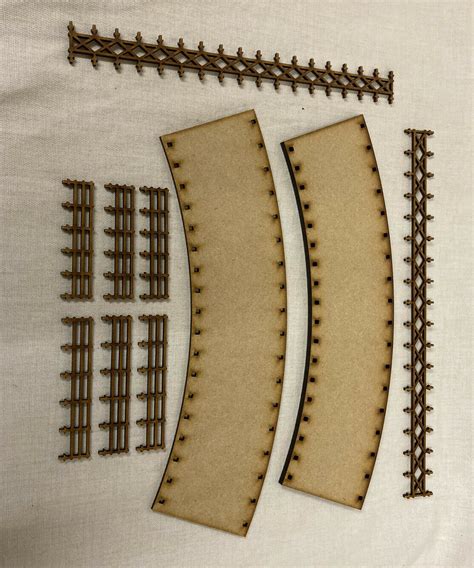 Curved Railway Bridge Model Kit B (2 Sections). OO/HO Gauge Train ...