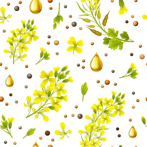 Free Vector | Seamless background of mustard.